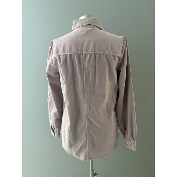 GAP Corduroy Shirt Size M Purple Orchid Utility Button Down Mini Cord - Picture 5 of 16
